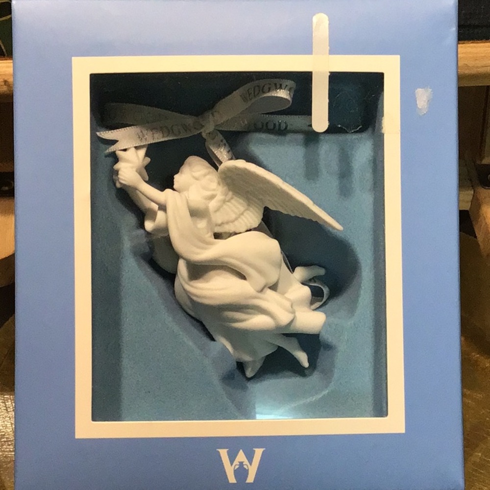Wedgwood Angel with star ornament New in Box